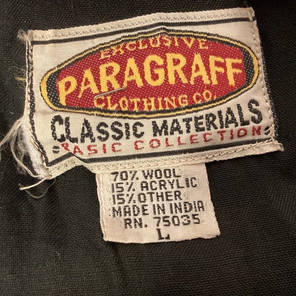 Vintage Wool Blend Tartan Plaid unisex Vest by Paragraff Clothing Co size large - Picture 7 of 9